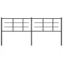 Black metal headboard 200 cm by vidaXL, Headboards and footboards - Ref: Foro24-355599, Price: 38,80 €, Discount: %