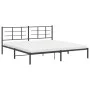 Bettgestell mit schwarzem Metallkopfteil 193x203 cm von vidaXL, Betten und Lattenroste - Ref: Foro24-355567, Preis: 109,46 €,...
