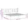 Bed frame with black metal headboard 193x203 cm by vidaXL, Beds and slatted bases - Ref: Foro24-355567, Price: 109,46 €, Disc...