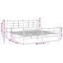 Black metal headboard and footboard bed frame 200x200 cm by vidaXL, Beds and slatted bases - Ref: Foro24-355586, Price: 133,2...