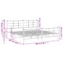 Estructura de cama cabecero y estribo metal negro 200x200 cm de vidaXL, Camas y somieres - Ref: Foro24-355586, Precio: 135,40...