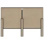 Getuftetes Kopfteil aus dunkelgrauem Stoff, 140 x 200 cm von vidaXL, Kopf- und Fußteile - Ref: Foro24-287472, Preis: 90,46 €,...