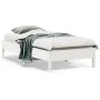 Solid white pine wood bed frame 75x190 cm by vidaXL, Beds and slatted bases - Ref: Foro24-842731, Price: 77,00 €, Discount: %