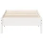 Solid white pine wood bed frame 75x190 cm by vidaXL, Beds and slatted bases - Ref: Foro24-842731, Price: 77,00 €, Discount: %