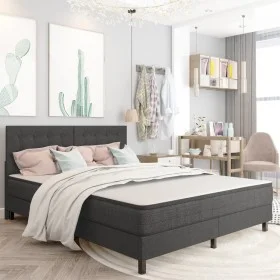 Tufted headboard in dark gray fabric 180x200 cm by vidaXL, Headboards and footboards - Ref: Foro24-287474, Price: 112,40 €, D...
