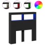 Cabecero de cama con LED negro 100x17x102 cm de vidaXL, Cabeceros y pies de cama - Ref: Foro24-839183, Precio: 63,74 €, Descu...