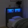 Cabecero de cama con LED negro 100x17x102 cm de vidaXL, Cabeceros y pies de cama - Ref: Foro24-839183, Precio: 67,07 €, Descu...