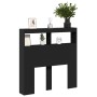 Bettkopfteil mit schwarzer LED 100x17x102 cm von vidaXL, Kopf- und Fußteile - Ref: Foro24-839183, Preis: 63,95 €, Rabatt: %
