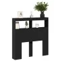 Cabecero de cama con LED negro 100x17x102 cm de vidaXL, Cabeceros y pies de cama - Ref: Foro24-839183, Precio: 67,07 €, Descu...