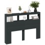 Cabecero de cama con LED negro 140x17x102 cm de vidaXL, Cabeceros y pies de cama - Ref: Foro24-839197, Precio: 83,97 €, Descu...