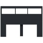 Bed headboard with black LED 140x17x102 cm by vidaXL, Headboards and footboards - Ref: Foro24-839197, Price: 87,01 €, Discoun...