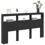 Bettkopfteil mit schwarzer LED 180x17x102 cm von vidaXL, Kopf- und Fußteile - Ref: Foro24-839211, Preis: 109,03 €, Rabatt: %