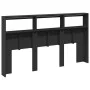 Bettkopfteil mit schwarzer LED 180x17x102 cm von vidaXL, Kopf- und Fußteile - Ref: Foro24-839211, Preis: 107,24 €, Rabatt: %
