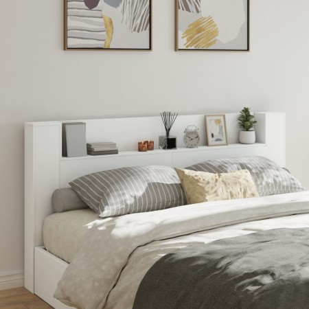 Bettkopfteil mit weißer LED 200x16,5x103,5 cm von vidaXL, Kopf- und Fußteile - Ref: Foro24-839266, Preis: 101,05 €, Rabatt: %