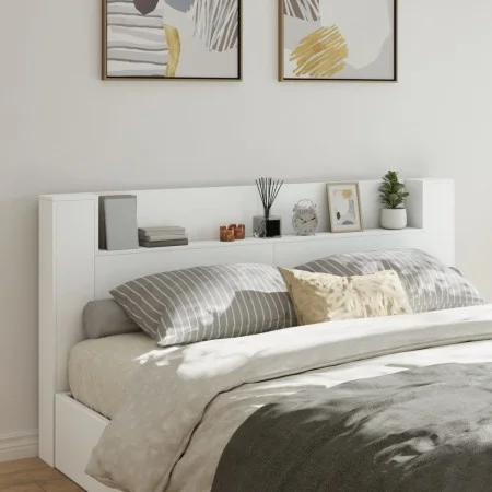 Cabecero de cama con LED blanco 200x16,5x103,5 cm de vidaXL, Cabeceros y pies de cama - Ref: Foro24-839266, Precio: 96,84 €, ...