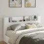 Bettkopfteil mit weißer LED 200x16,5x103,5 cm von vidaXL, Kopf- und Fußteile - Ref: Foro24-839266, Preis: 101,25 €, Rabatt: %