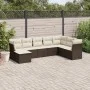 Set sofás de jardín 8 piezas y cojines ratán sintético marrón by vidaXL, Garden sets - Ref: Foro24-3249892, Price: 518,75 €, ...