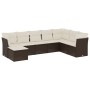 Set aus 8-teiligen Gartensofas und Kissen aus braunem Kunststoff-Rattan. von vidaXL, Gartensets - Ref: Foro24-3249892, Preis:...