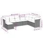Set sofás de jardín 8 piezas y cojines ratán sintético marrón by vidaXL, Garden sets - Ref: Foro24-3249892, Price: 518,75 €, ...