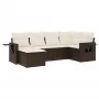 Set sofás de jardín 6 piezas y cojines ratán sintético marrón by vidaXL, Garden sets - Ref: Foro24-3252800, Price: 415,83 €, ...