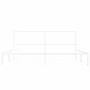 Estructura de cama de metal con cabecero blanco 193x203 cm de vidaXL, Camas y somieres - Ref: Foro24-376281, Precio: 109,66 €...