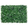Valla de hojas de arbusto artificial 6 uds verde 40x60 cm