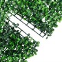 Valla de hojas de arbusto artificial 6 uds verde 40x60 cm