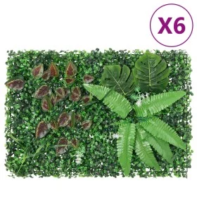  Valla de plantas artificiales 6 uds verde 40x60 cm de vidaXL, Jardín - Ref: Foro24-366648, Precio: 76,28 €, Descuento: %