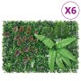  Valla de plantas artificiales 6 uds verde 40x60 cm de vidaXL, Jardín - Ref: Foro24-366648, Precio: 77,82 €, Descuento: %
