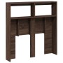 Bed headboard with LED light in brown oak, 100x17x102 cm. by vidaXL, Headboards and footboards - Ref: Foro24-839188, Price: 6...