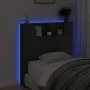 Bed headboard with LED light black 100x16.5x103.5 cm by vidaXL, Headboards and footboards - Ref: Foro24-839232, Price: 69,64 ...