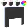 Cabecero de cama con luz LED negro 120x16,5x103,5 cm de vidaXL, Cabeceros y pies de cama - Ref: Foro24-839239, Precio: 80,57 ...
