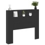 Kopfteil mit LED-Licht schwarz 120x16,5x103,5 cm von vidaXL, Kopf- und Fußteile - Ref: Foro24-839239, Preis: 80,65 €, Rabatt: %