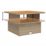 Set de comedor jardín con cojines 4 pzas ratán sintético beige by vidaXL, Garden sets - Ref: Foro24-3277488, Price: 557,93 €,...