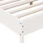 Bed frame with white pine wood headboard 200x200cm by vidaXL, Beds and slatted bases - Ref: Foro24-3216210, Price: 212,14 €, ...