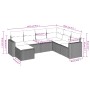 Juego de sofás de jardín 7 piezas con cojines ratán PE marrón by vidaXL, Modular outdoor sofas - Ref: Foro24-3251640, Price: ...
