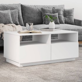 LED-Beistelltisch in Weiß mit den Maßen 90x49x40 cm. von vidaXL, Couchtisch - Ref: Foro24-839833, Preis: 83,47 €, Rabatt: %