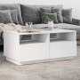 Mesa de centro con luces LED blanco 90x49x40 cm by vidaXL, Coffee table - Ref: Foro24-839833, Price: 83,28 €, Discount: %