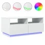 Mesa de centro con luces LED blanco 90x49x40 cm by vidaXL, Coffee table - Ref: Foro24-839833, Price: 89,73 €, Discount: %