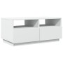 Mesa de centro con luces LED blanco 90x49x40 cm by vidaXL, Coffee table - Ref: Foro24-839833, Price: 83,28 €, Discount: %