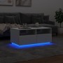 Mesa de centro con luces LED blanco 90x49x40 cm by vidaXL, Coffee table - Ref: Foro24-839833, Price: 83,28 €, Discount: %