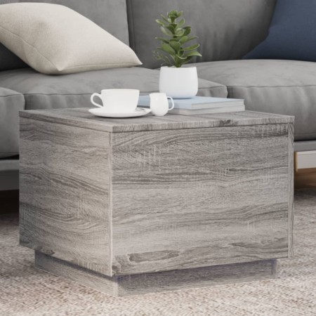LED-Couchtisch in Sonoma-Grau mit den Maßen 50x50x40 cm. von vidaXL, Couchtisch - Ref: Foro24-839873, Preis: 58,73 €, Rabatt: %