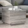 LED-Couchtisch in Sonoma-Grau mit den Maßen 50x50x40 cm. von vidaXL, Couchtisch - Ref: Foro24-839873, Preis: 57,86 €, Rabatt: %