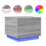 LED-Couchtisch in Sonoma-Grau mit den Maßen 50x50x40 cm. von vidaXL, Couchtisch - Ref: Foro24-839873, Preis: 58,73 €, Rabatt: %