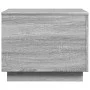 LED-Couchtisch in Sonoma-Grau mit den Maßen 50x50x40 cm. von vidaXL, Couchtisch - Ref: Foro24-839873, Preis: 57,86 €, Rabatt: %