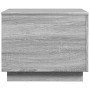 LED-Couchtisch in Sonoma-Grau mit den Maßen 50x50x40 cm. von vidaXL, Couchtisch - Ref: Foro24-839873, Preis: 58,73 €, Rabatt: %
