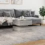 LED-Couchtisch in Sonoma-Grau mit den Maßen 50x50x40 cm. von vidaXL, Couchtisch - Ref: Foro24-839859, Preis: 88,11 €, Rabatt: %