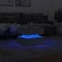 Mesa de centro con luces LED gris Sonoma 50x50x40 cm de vidaXL, Mesas de centro - Ref: Foro24-839859, Precio: 86,43 €, Descue...