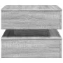 Mesa de centro con luces LED gris Sonoma 50x50x40 cm de vidaXL, Mesas de centro - Ref: Foro24-839859, Precio: 86,43 €, Descue...