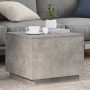 Mesa de centro con luces LED gris hormigón 50x50x40 cm by vidaXL, Coffee table - Ref: Foro24-839871, Price: 46,51 €, Discount: %